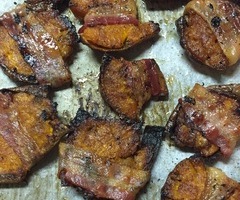 Bacon Smashed Yams